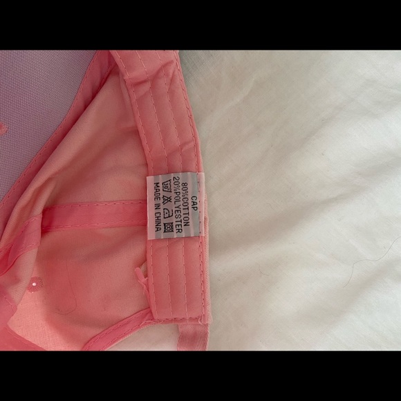 Baby Pink Baseball Cap with Rings - Picture 5 of 5